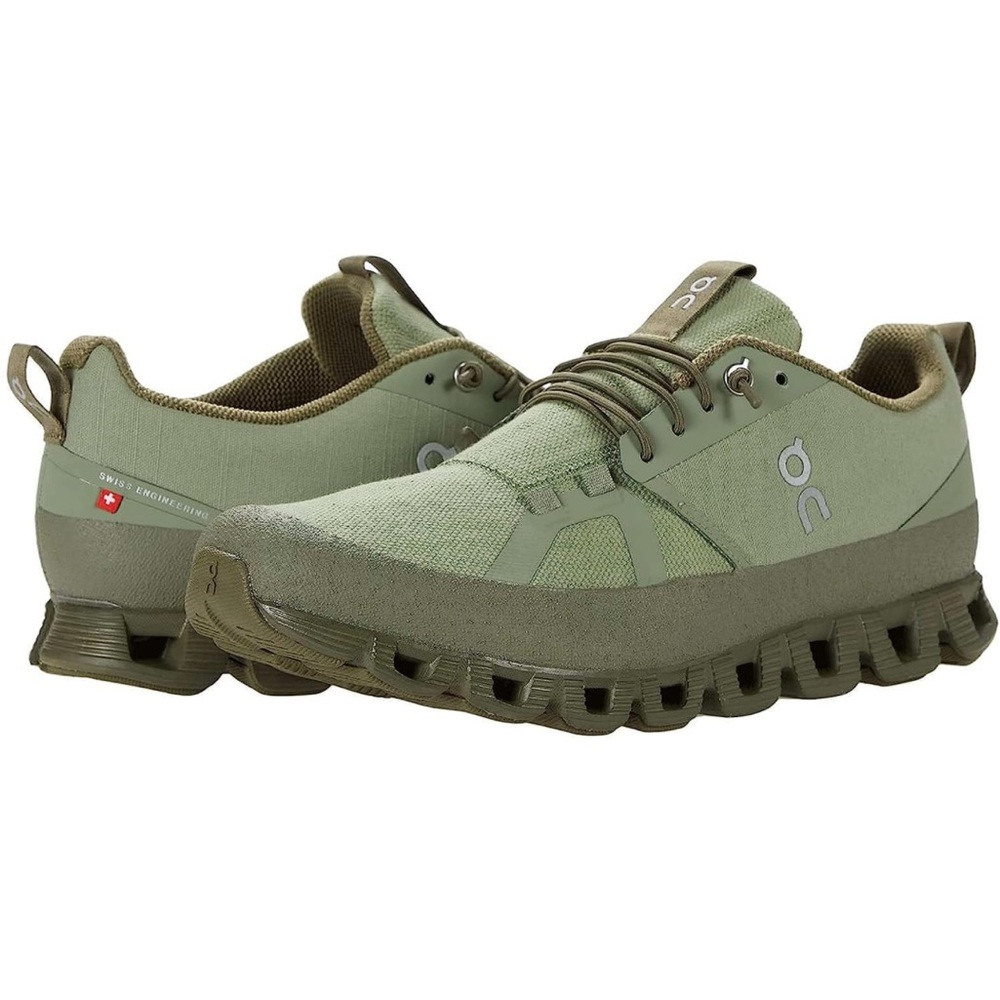 On Running Mens Cloud Dip Textile Synthetic Reseda Olive Trainers Size 12